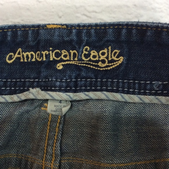 American eagle denim skirt distressed mini - Picture 3 of 7